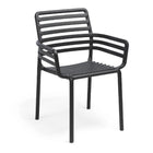 Slatted Outdoor Monobloc Dining Armchair | Nardi Doga