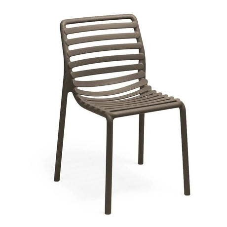 Slatted Outdoor Monobloc Dining Chair | Nardi Doga