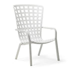 Square Perforated Reclining Outdoor Armchair | Nardi Folio