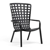 Square Perforated Reclining Outdoor Armchair | Nardi Folio