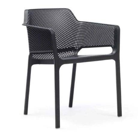 Square Perforated Outdoor Dining Armchair | Nardi Net