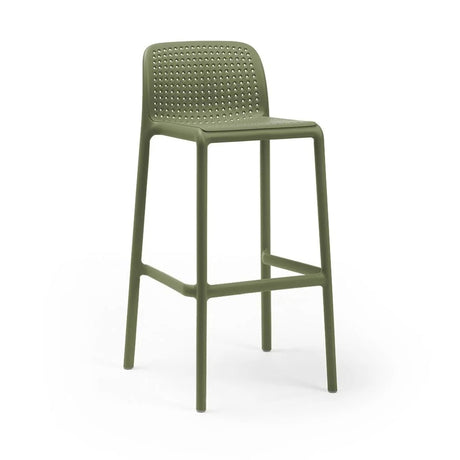 Outdoor Perforated Stackable Bar Stool | Nardi Lido