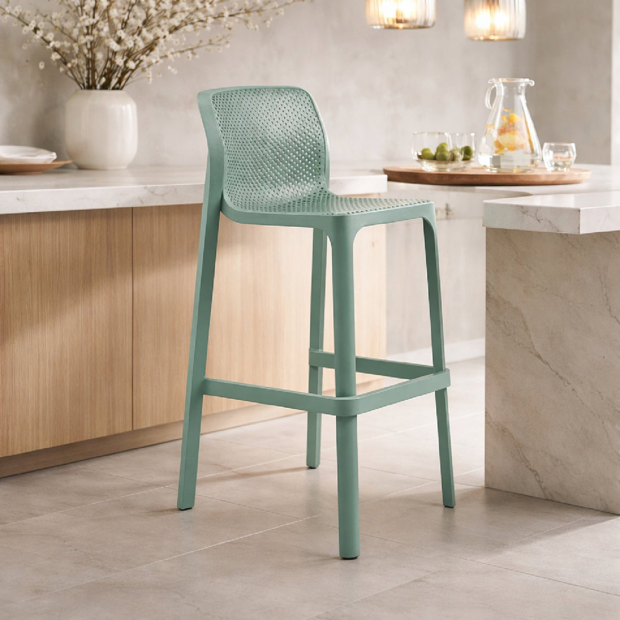   Outdoor Perforated Bar Stool | Oroa.com
