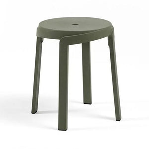   Regenerated Fiberglass Round Outdoor Stool | Oroa.com