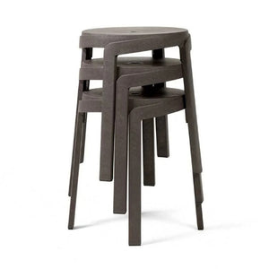   Regenerated Fiberglass Round Outdoor Stool | Oroa.com