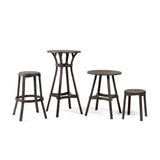 Regenerated Fiberglass Round Outdoor Stool | Nardi Stack Mini