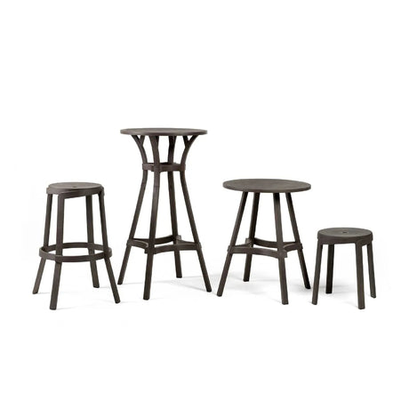 Regenerated Fiberglass Round Outdoor Stool | Nardi Stack Mini