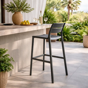   Regenerated Fiberglass Outdoor Bar Stool | Oroa.com