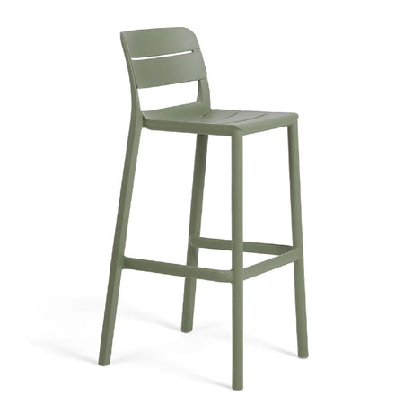 Regenerated Fiberglass Outdoor Bar Stool | Nardi Cassia | OROA.com