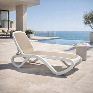   Fabric Adjustable Outdoor Chaise Lounge | Oroa.com