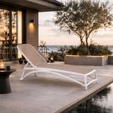 Fiberglass Frame Outdoor Chaise Lounge | Nardi Atlantico