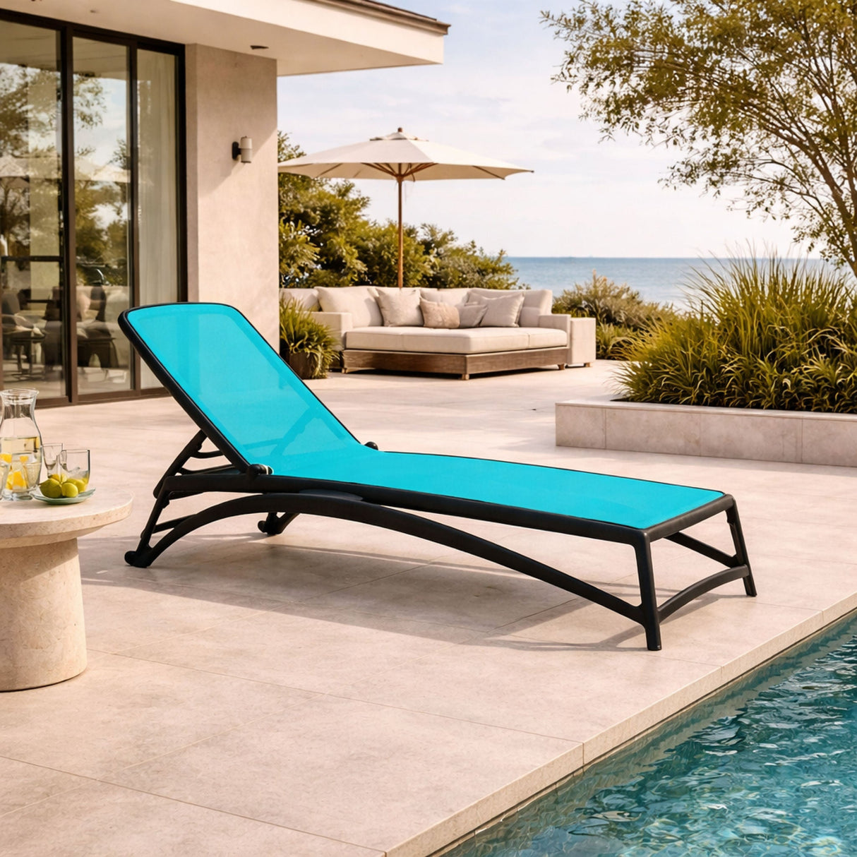   Fiberglass Frame Outdoor Chaise Lounge | Oroa.com