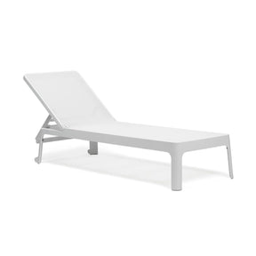 Stackable Fiberglass Outdoor Chaise Lounge – Plano – outdoor front view