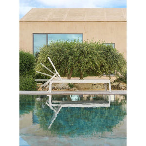   Stackable Fiberglass Outdoor Chaise Lounge | Oroa.com