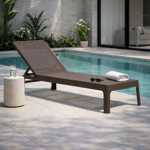   Stackable Fiberglass Outdoor Chaise Lounge | Oroa.com