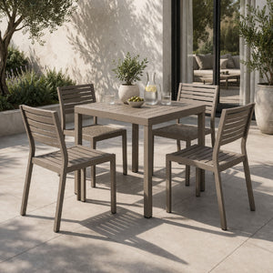   Square Slatted Outdoor Coffee Table | Oroa.com