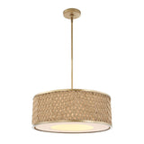 Woven Rattan 4-Light Pendant Lamp | Uttermost Pinchot