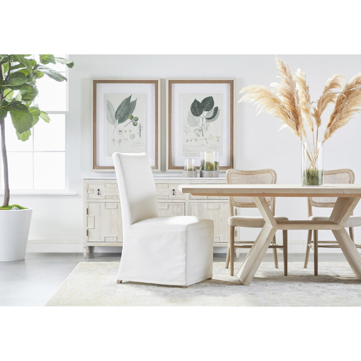   Cane-Back Dining Chair Set (2) | Oroa.com