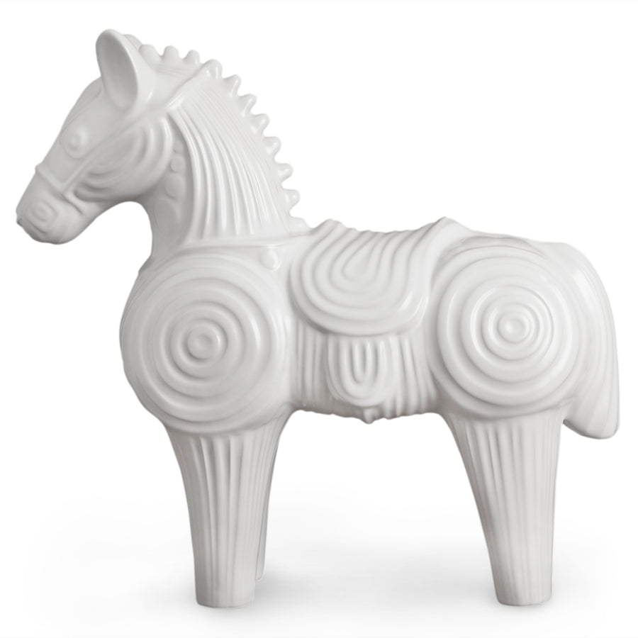 White Stoneware Horse Sculpture L | Jonathan Adler Menagerie | OROA