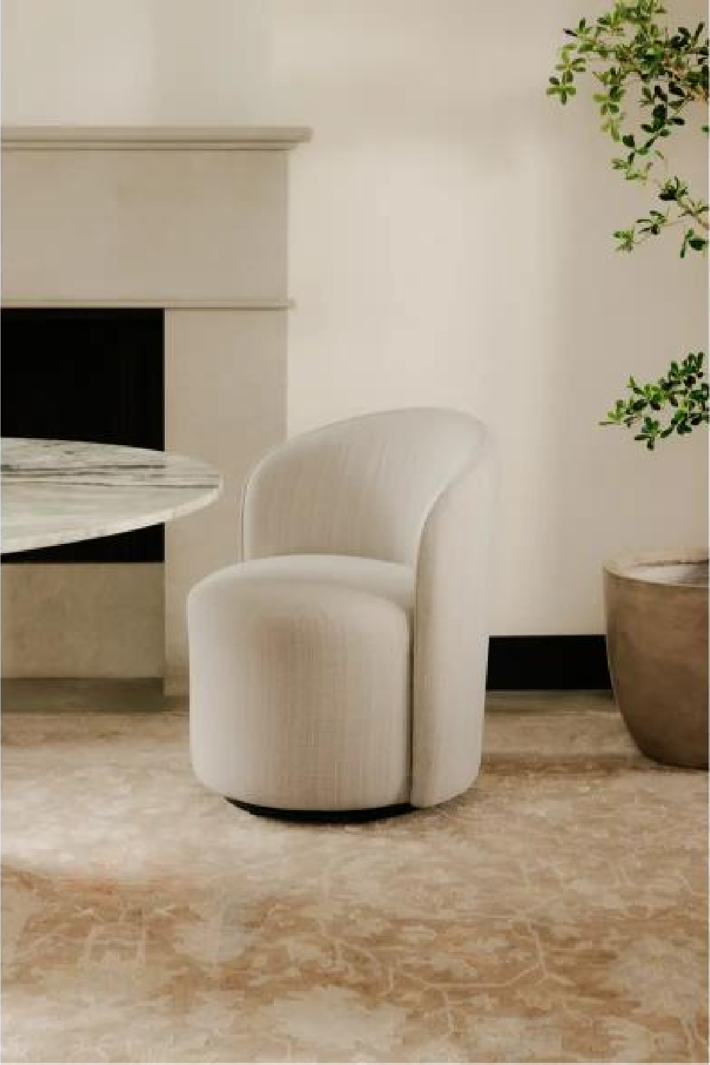 Outdoor Swivel Dining Chair | Novi Living Sylvie | Oroa.com