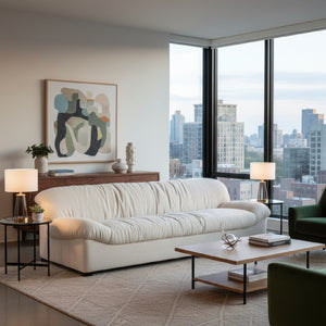 Vintage-Inspired Wrinkled Sofa | Novi Living Halston