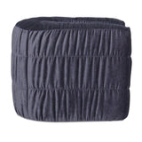 Blue Ruched Chenille Swivel Chair | Novi Living Robson