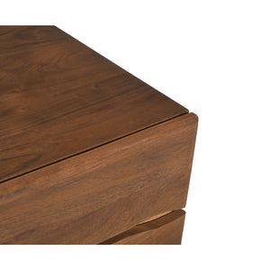  Modern European furniture - Solid Acacia 2-Drawer Nightstand - www.oroa.com | Oroa.com