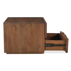   Modern European furniture - Solid Acacia 2-Drawer Nightstand - www.oroa.com | Oroa.com