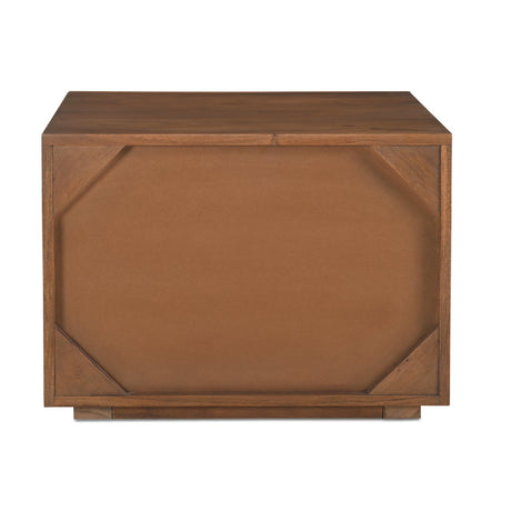Modern European furniture - Solid Acacia 2-Drawer Nightstand - www.oroa.com
