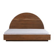 Modern European furniture - Arched Acacia Wood Bed - www.oroa.com
