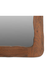 Modern European furniture - Brown Acacia Wood Mirror - www.oroa.com
