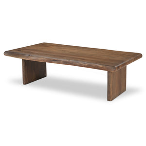 Modern European furniture - Brown Acacia Wood Coffee Table - www.oroa.com