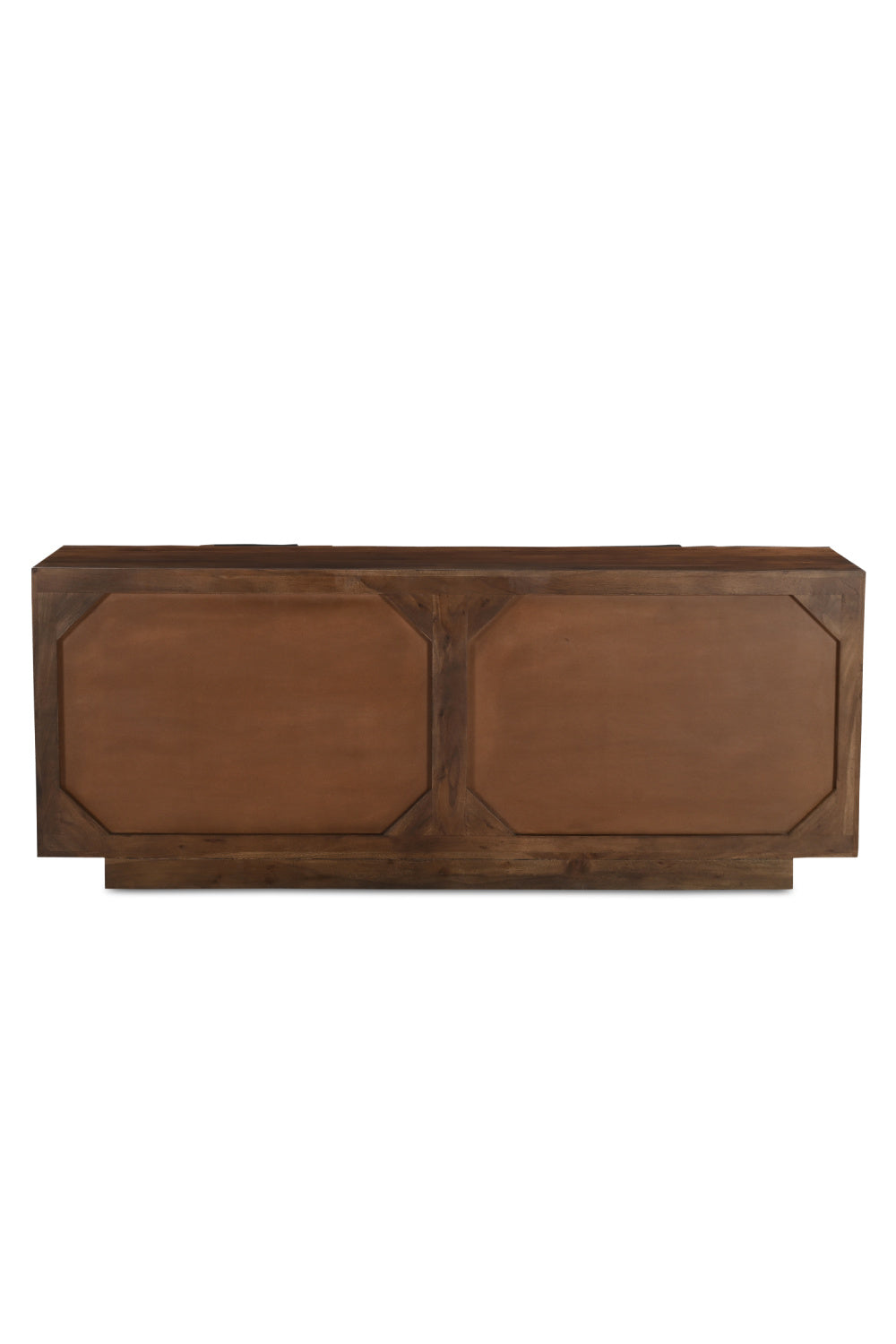 Modern European furniture - Geometric-Patterned Acacia 4-Door Sideboard - www.oroa.com