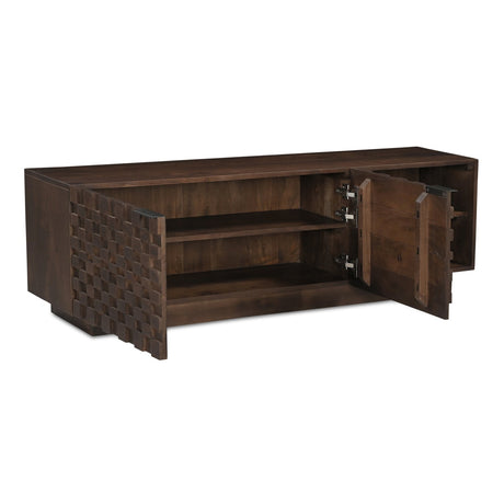 Modern European furniture - Acacia 2-Door Media Cabinet - www.oroa.com