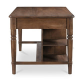 Modern European furniture - Acacia 3-Drawer Kitchen Island - www.oroa.com