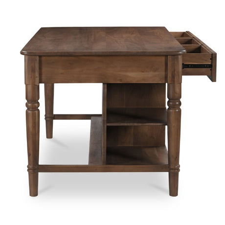 Modern European furniture - Acacia 3-Drawer Kitchen Island - www.oroa.com