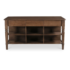 Modern European furniture - Acacia 3-Drawer Kitchen Island - www.oroa.com