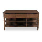 Modern European furniture - Acacia 3-Drawer Kitchen Island - www.oroa.com
