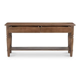 Modern European furniture - 2-Drawer Acacia Console Table - www.oroa.com