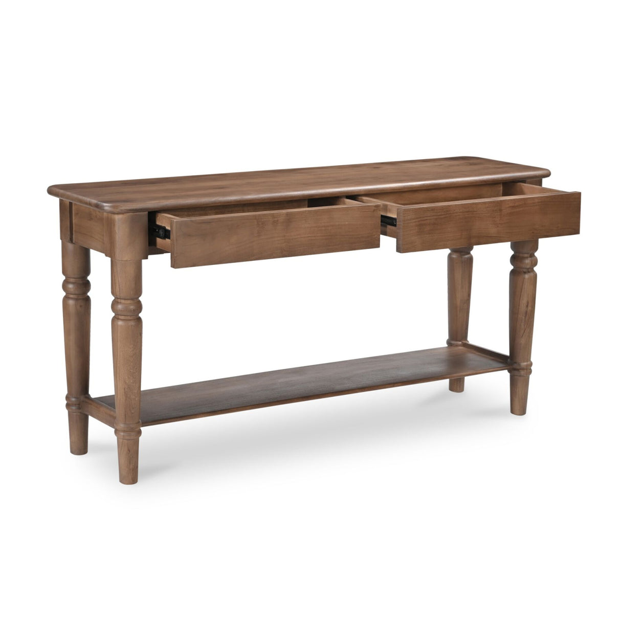 Modern European furniture - 2-Drawer Acacia Console Table - www.oroa.com