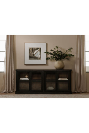 Modern European furniture - Black 4-Sliding Door Sideboard - www.oroa.com