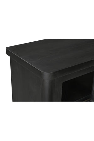 Modern European furniture - Black 4-Sliding Door Sideboard - www.oroa.com