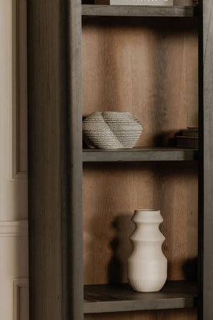 Modern European furniture - Black Sliding-Door Tall Cabinet - www.oroa.com