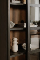Modern European furniture - Black Sliding-Door Tall Cabinet - www.oroa.com