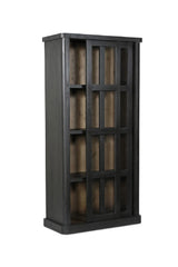 Modern European furniture - Black Sliding-Door Tall Cabinet - www.oroa.com