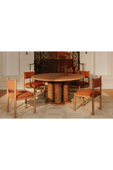 Modern European furniture - Oak Turned-Leg Dining Table - www.oroa.com