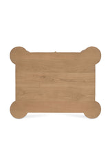 Modern European furniture - Oak Turned-Leg 2-Drawer Nightstand - www.oroa.com