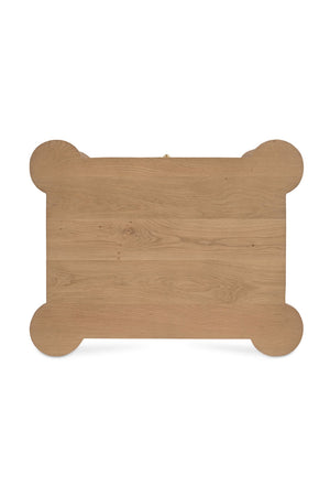   Modern European furniture - Oak Turned-Leg 2-Drawer Nightstand - www.oroa.com | Oroa.com