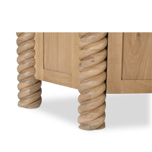 Modern European furniture - Oak Turned-Leg 4-Door Sideboard - www.oroa.com
