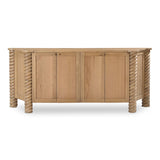 Modern European furniture - Oak Turned-Leg 4-Door Sideboard - www.oroa.com